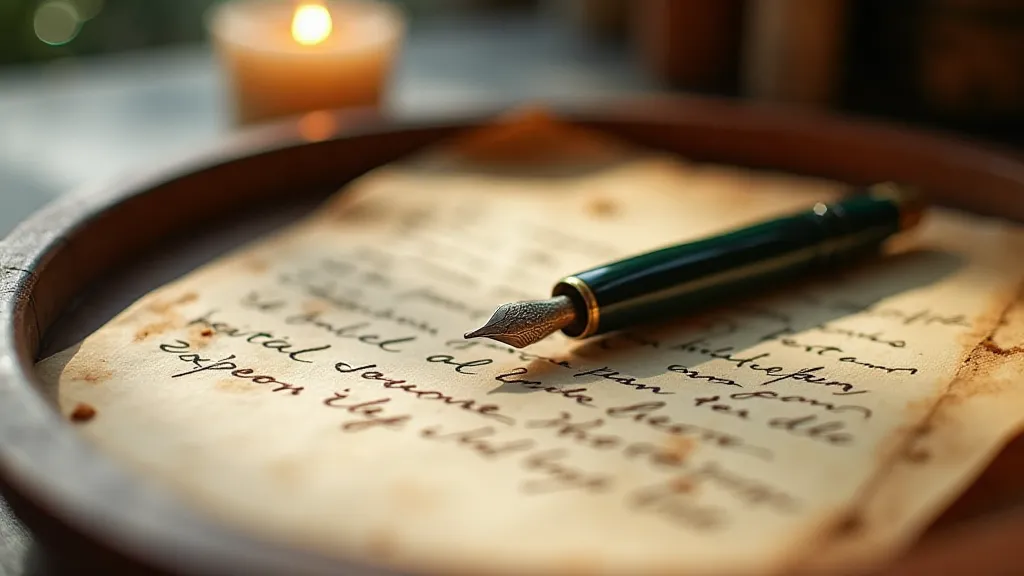 Restored pen and letter